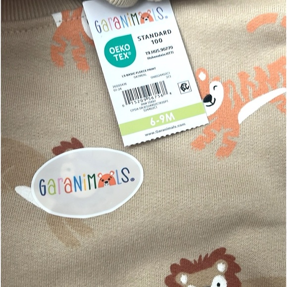 Garanimals Two Baby Boy Fleece Graphic Tops & 1 Short - Size 6/9 Months - Picture 7 of 10